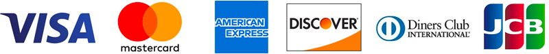 ご利用できるカードはvisa,master,americanexpress,discover,dinerclub,jcb